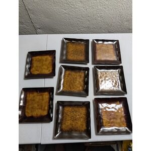 Mikasa Gallatin Stoneware Gourmet Basics Square Salad Plates 7 3/4" (Set Of 8)